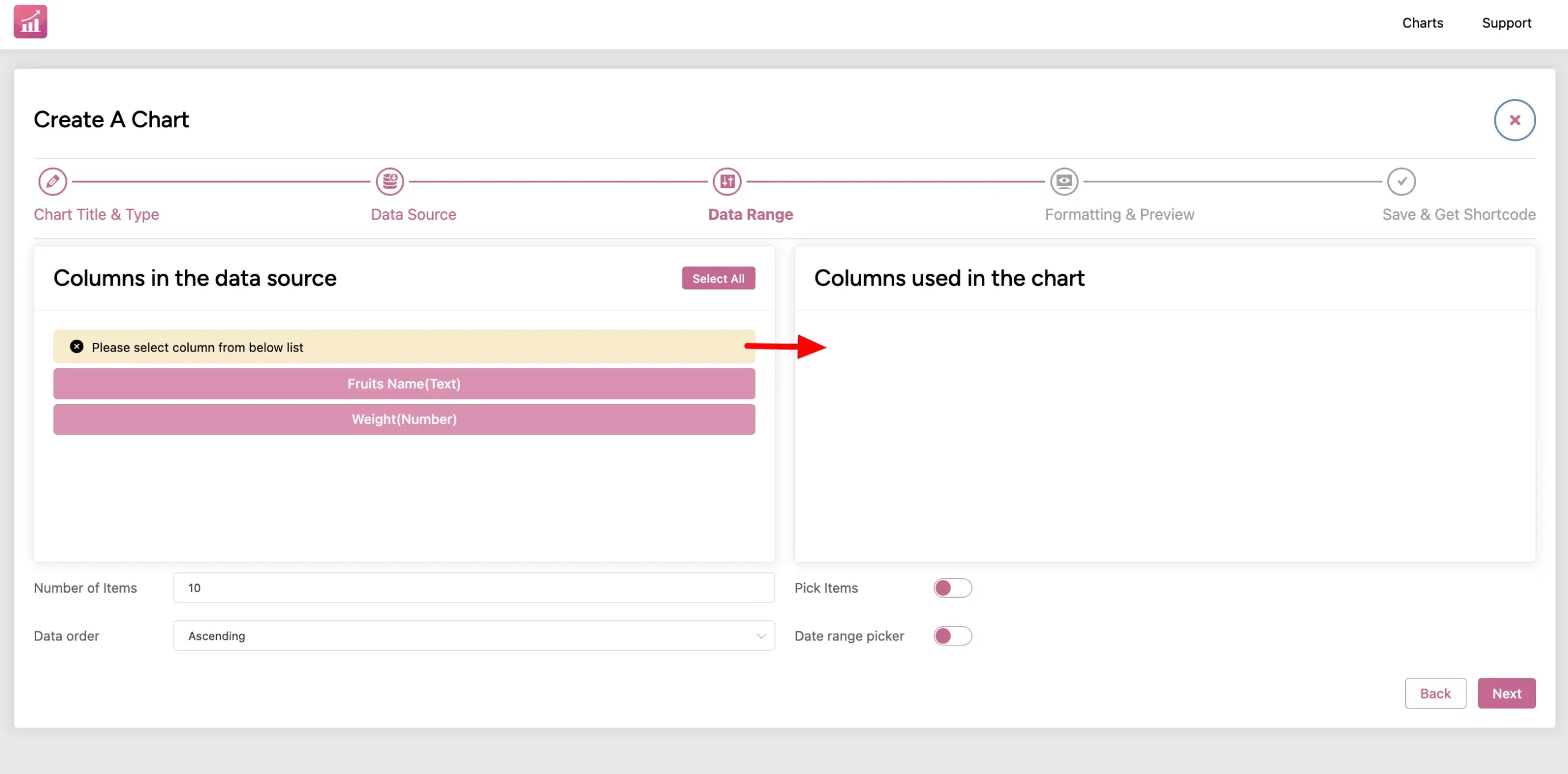 Create a Chart
