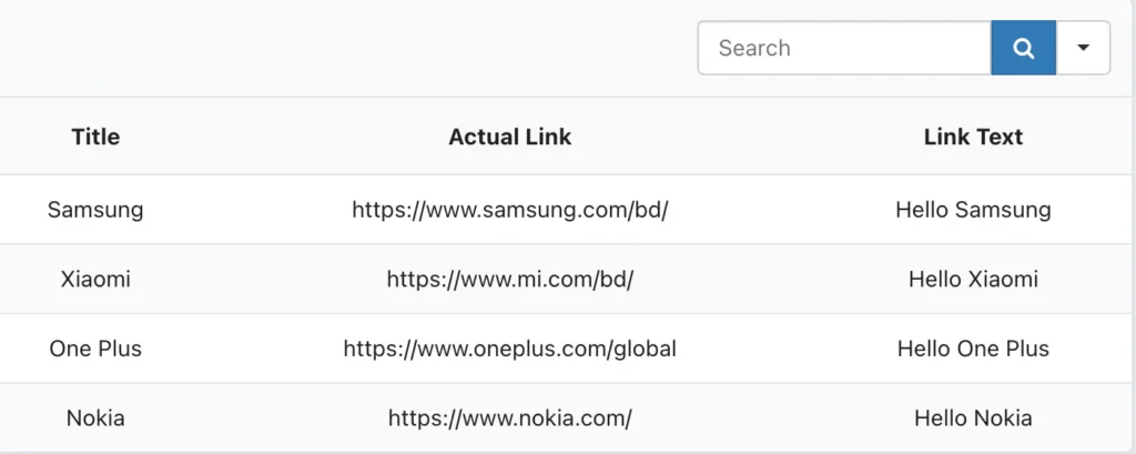 Removed links from Google Sheets