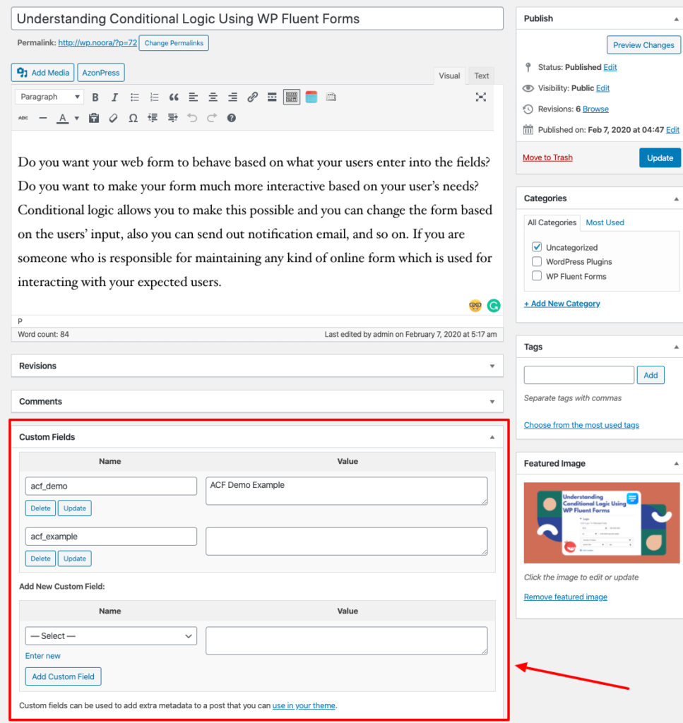 Custom Fields